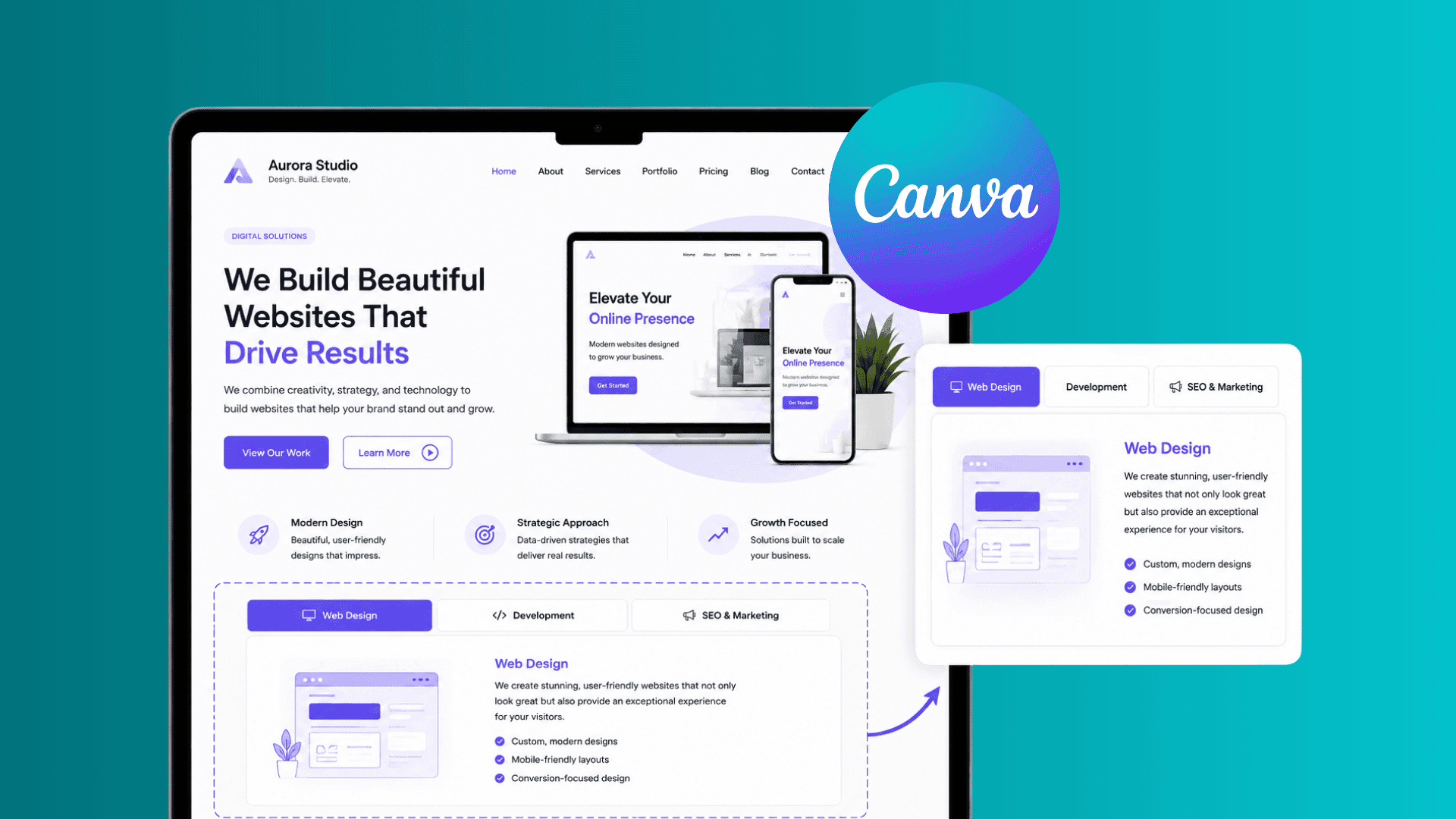 How to Add Tabs to a Canva Website