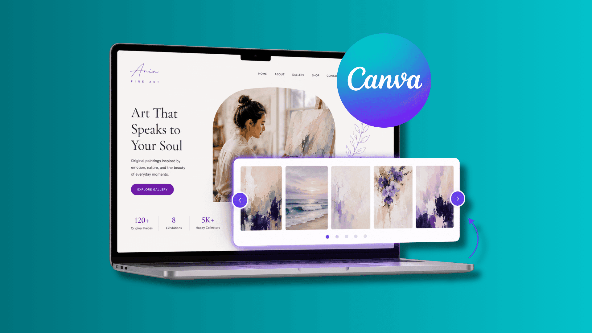How to Add an Image Carousel to a Canva Website: Showcase More Content Without Cluttering Your Page